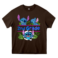 Chocolate Brown preview flower stitch 2nd grade Heavy Core Tee - AdoDesignShop
