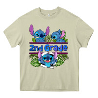Mossy preview flower stitch 2nd grade Heavy Core Tee - AdoDesignShop