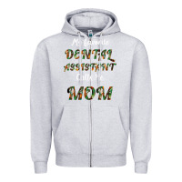 Heather Grey My Favorite Dental Assistant Calls Me Mom Zipper Hoodie - Bettercallsaul