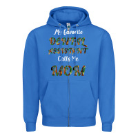 True Royal My Favorite Dental Assistant Calls Me Mom Zipper Hoodie - Bettercallsaul