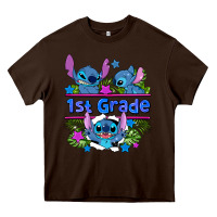 Chocolate Brown preview flower stitch 1st grade Heavy Core Tee - AdoDesignShop