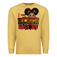 Antique Gold i am black history black girl peekaboo juneteenth Premium Sweatshirt - CowGirlArtShop