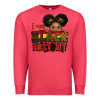 Cardinal i am black history black girl peekaboo juneteenth Premium Sweatshirt - CowGirlArtShop