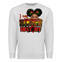 Dove Grey i am black history black girl peekaboo juneteenth Premium Sweatshirt - CowGirlArtShop