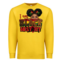 Lemon i am black history black girl peekaboo juneteenth Premium Sweatshirt - CowGirlArtShop