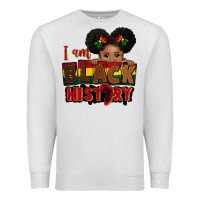 Oatmeal Heather i am black history black girl peekaboo juneteenth Premium Sweatshirt - CowGirlArtShop