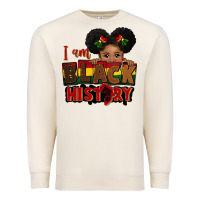 Sandshell i am black history black girl peekaboo juneteenth Premium Sweatshirt - CowGirlArtShop