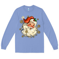 Colony Blue Christmas Santa Long Sleeve Tee - MaliasSmallBusiness