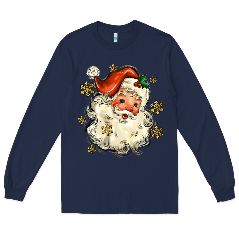 Christmas Santa Long Sleeve Tee by MaliasSmallBusiness | Teevron
