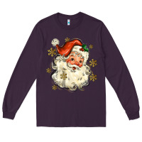 Plum Christmas Santa Long Sleeve Tee - MaliasSmallBusiness