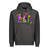 Charcoal Heather fat tuesday Premium Hoodie - CowGirlArtShop