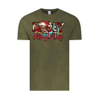 Vintage Olive mooey christmas sunflower Vintage Tee - JahusDesignShop