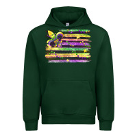 Forest Green mardi gras Urban Hoodie - FaDigitalArtStudio