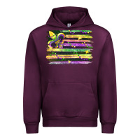 Mauve Wine mardi gras Urban Hoodie - FaDigitalArtStudio