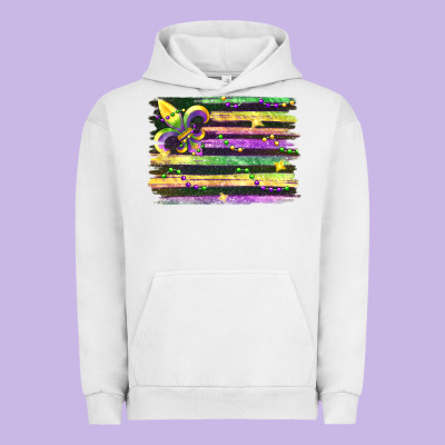 Mardi Gras Urban Hoodie Designed By Fadigitalartstudio