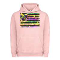 Pigment Salmon mardi gras Urban Hoodie - FaDigitalArtStudio