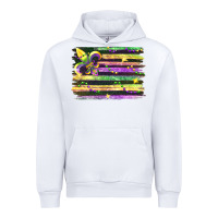 White mardi gras Urban Hoodie - FaDigitalArtStudio