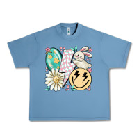 Pebble Blue retro easter Urban Heavy Tee - MaliasSmallBusiness