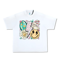 White retro easter Urban Heavy Tee - MaliasSmallBusiness
