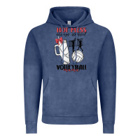 Vintage Denim hot mess always stressed volleyball mama Vintage Hoodie - MaliasSmallBusiness