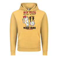 Vintage Mustard hot mess always stressed volleyball mama Vintage Hoodie - MaliasSmallBusiness