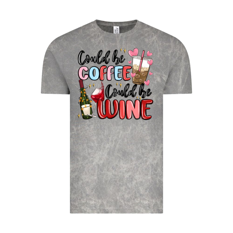 Could Be Coffee Could Be Wine Vintage Tee by MaliasSmallBusiness | Teevron