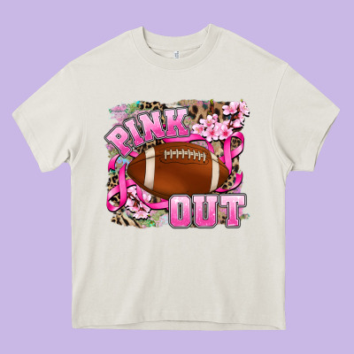 Pink Out Heavy Core Tee Designed By Adodesignshop