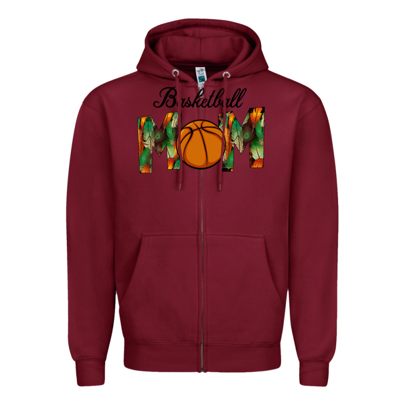 Basketball Mom Zipper Hoodie by Bettercallsaul | Teevron