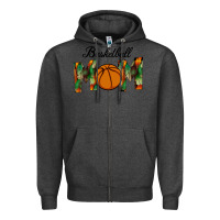 Charcoal Heather Basketball Mom Zipper Hoodie - Bettercallsaul