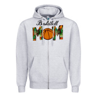Heather Grey Basketball Mom Zipper Hoodie - Bettercallsaul