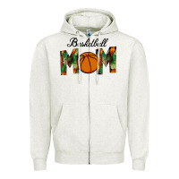 Oatmeal Heather Basketball Mom Zipper Hoodie - Bettercallsaul