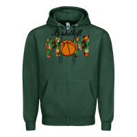 Sports Green Basketball Mom Zipper Hoodie - Bettercallsaul