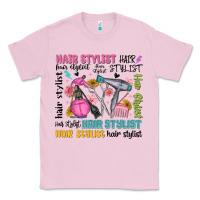 Bubblegum Pink hair stylist typography Classic Tee - MaliasSmallBusiness