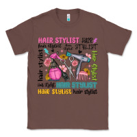 Chestnut hair stylist typography Classic Tee - MaliasSmallBusiness