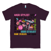 Plum hair stylist typography Classic Tee - MaliasSmallBusiness