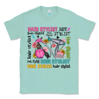 Seafoam hair stylist typography Classic Tee - MaliasSmallBusiness