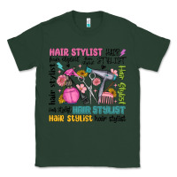 Sports Green hair stylist typography Classic Tee - MaliasSmallBusiness