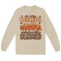 Mushroom so very thankful incredibly grateful unbelievably Long Sleeve Tee - MaliasSmallBusiness