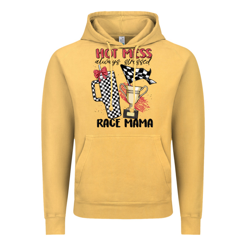 Hot Mess Always Stressed Race Mama Vintage Hoodie by MaliasSmallBusiness | Teevron