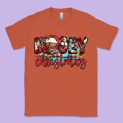 Mooey Christmas Sunflower Classic Tee Designed By Jahusdesignshop