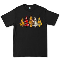 Black leopard christmas trees Premium Tee - AdoDesignShop