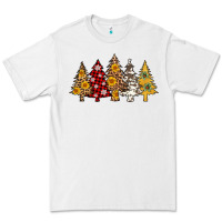 White leopard christmas trees Premium Tee - AdoDesignShop
