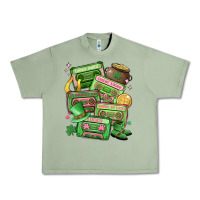 Oil Green st patrick's day cassette tapes Urban Heavy Tee - MaliasSmallBusiness