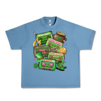 Pebble Blue st patrick's day cassette tapes Urban Heavy Tee - MaliasSmallBusiness