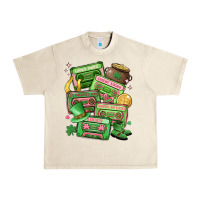 Sandshell st patrick's day cassette tapes Urban Heavy Tee - MaliasSmallBusiness
