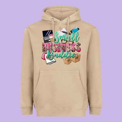 Small Business Baddie Heavyweight Hoodie Designed By Cowgirlartshop
