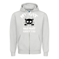 Dove Grey My Cat Was Right About You Zipper Hoodie - Bettercallsaul