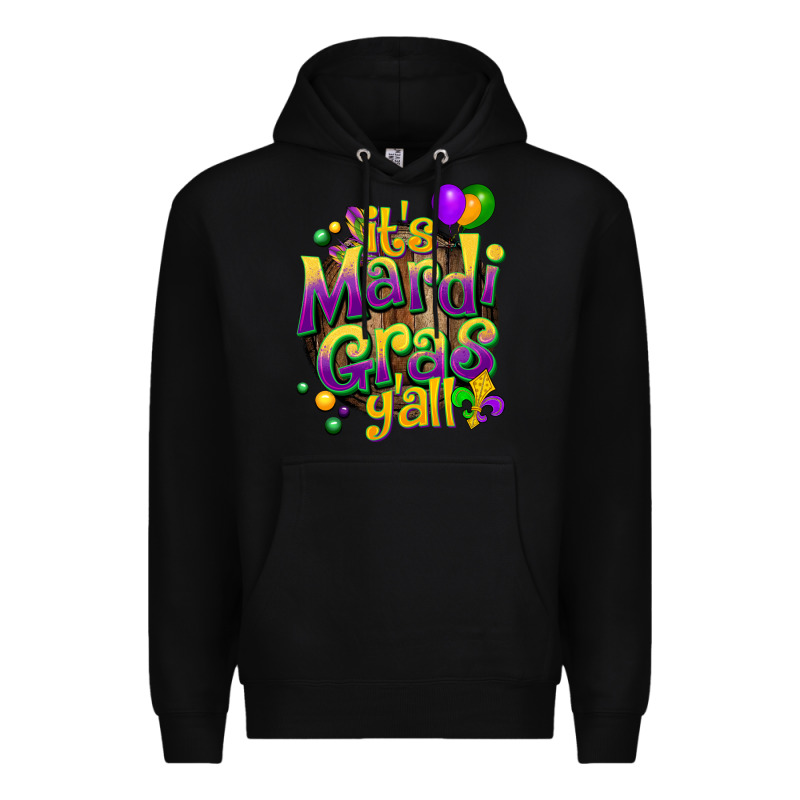Its Mardi Gras Yall Premium Hoodie by CowGirlArtShop | Teevron