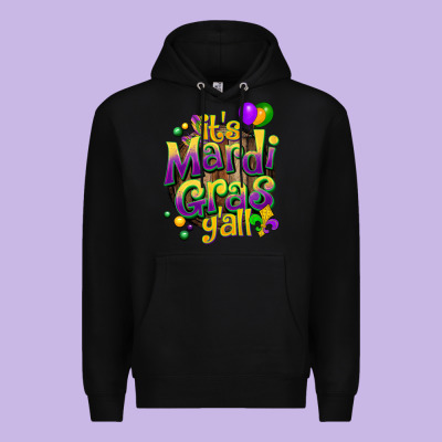 Its Mardi Gras Yall Premium Hoodie Designed By Cowgirlartshop