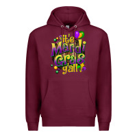 Burgundy its mardi gras yall Premium Hoodie - CowGirlArtShop
